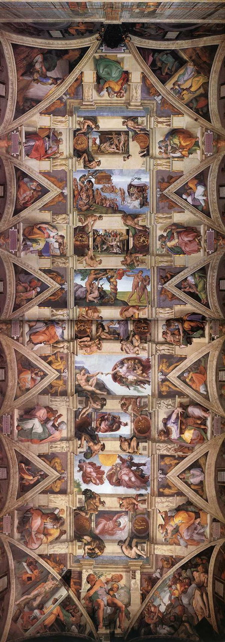 Сикстинская капелла. Ватикан. Фреска (1508 - 1512). Art Renewal Center