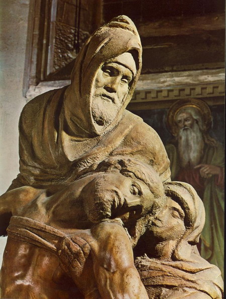 Микеланджело (1475-1564). Pietа. Мрамор 1550г. Флоренция, музей dellOpera del Duomo. Art Renewal Center