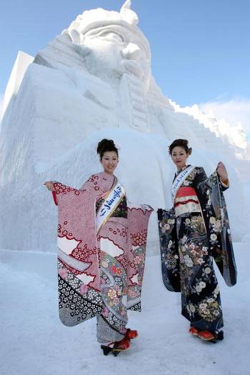 В городе Саппоро открылся 59 фестиваль снега Саппоро, который продлится до 11 февраля. Фото: Koichi Kamoshida/Getty Images