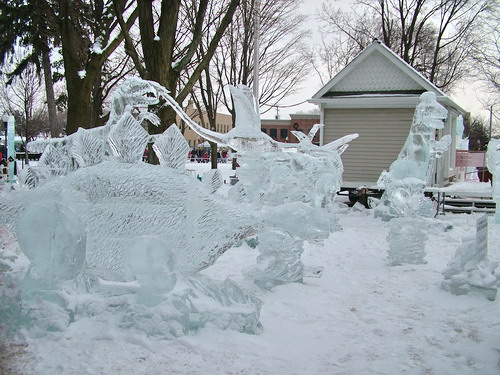 В США проходит 26 Международный конкурс по вырезке ледяных скульптур. Фото: Великая Эпоха