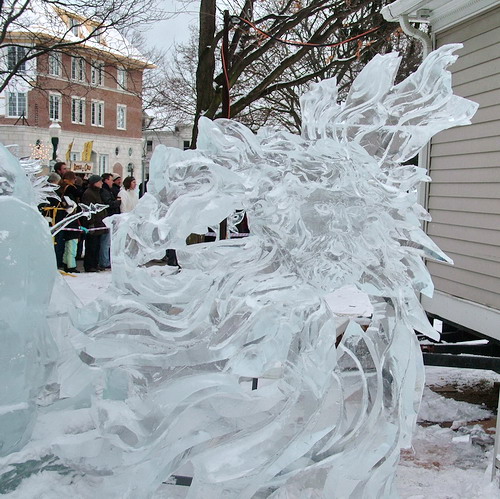 В США проходит 26 Международный конкурс по вырезке ледяных скульптур. Фото: Великая Эпоха