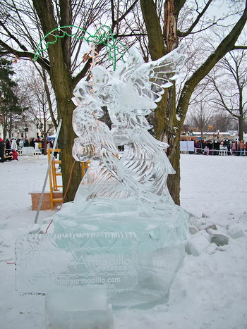 В США проходит 26 Международный конкурс по вырезке ледяных скульптур. Фото: Великая Эпоха
