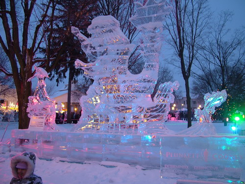 В США проходит 26 Международный конкурс по вырезке ледяных скульптур. Фото: Великая Эпоха