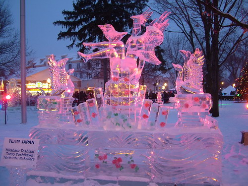 В США проходит 26 Международный конкурс по вырезке ледяных скульптур. Фото: Великая Эпоха