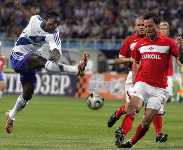 Ответный матч 3-го квалификационного раунда Лиги чемпионов между &laquo;Динамо&raquo; (Киев) и &laquo;Спартак&raquo; (Москва). Киев, стадион &laquo;Динамо&raquo; им. Лобановского. Фото: GENIA SAVILOV /AFP /Getty Images