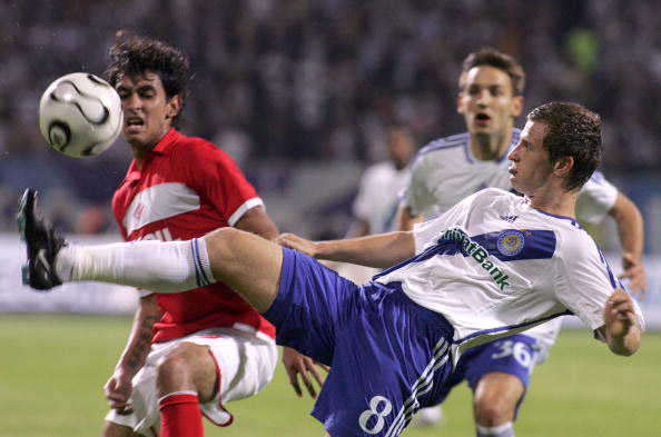 Ответный матч 3-го квалификационного раунда Лиги чемпионов между &laquo;Динамо&raquo; (Киев) и &laquo;Спартак&raquo; (Москва). Киев, стадион &laquo;Динамо&raquo; им. Лобановского. Фото: GENIA SAVILOV /AFP /Getty Images