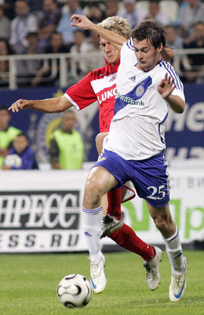 Ответный матч 3-го квалификационного раунда Лиги чемпионов между &laquo;Динамо&raquo; (Киев) и &laquo;Спартак&raquo; (Москва). Киев, стадион &laquo;Динамо&raquo; им. Лобановского. Фото: GENIA SAVILOV /AFP /Getty Images