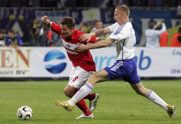 Ответный матч 3-го квалификационного раунда Лиги чемпионов между &laquo;Динамо&raquo; (Киев) и &laquo;Спартак&raquo; (Москва). Киев, стадион &laquo;Динамо&raquo; им. Лобановского. Фото: GENIA SAVILOV /AFP /Getty Images