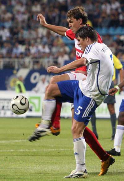 Ответный матч 3-го квалификационного раунда Лиги чемпионов между &laquo;Динамо&raquo; (Киев) и &laquo;Спартак&raquo; (Москва). Киев, стадион &laquo;Динамо&raquo; им. Лобановского. Фото: GENIA SAVILOV /AFP /Getty Images