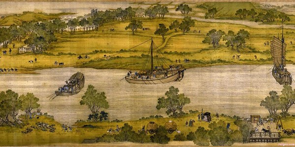 Шествие на реку в день поминовения усопших. Художник Чжан Цзэдуань. Фото с edoors.com