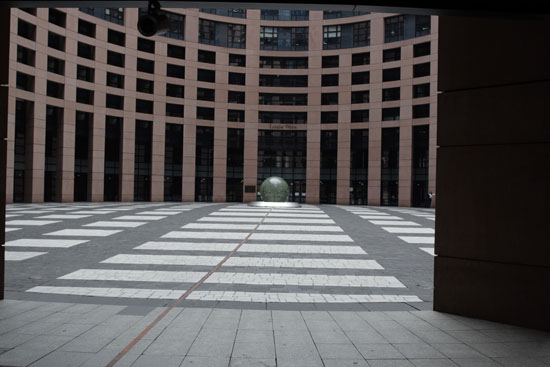 Круглая площадь в башне Европарламента. Фото:Лора ЛАРСИА/Великая Эпоха