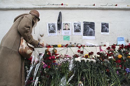 Место гибели адвоката Станислава Маркелова. Фото: Анатолий Белов/Великая Эпоха