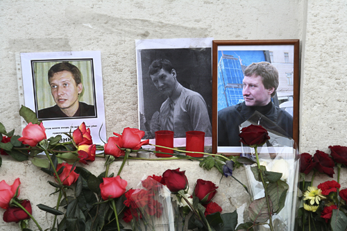 Место гибели адвоката Станислава Маркелова. Фото: Анатолий Белов/Великая Эпоха