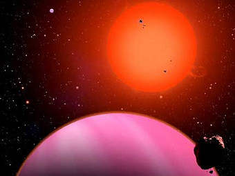 Планета HAT-P-11b глазами художника. Изображение авторов исследования