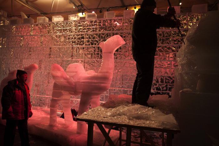 Международный ледовый фестиваль пройдёт в Иерусалиме. Фото: MENAHEM KAHANA/AFP/Getty Images