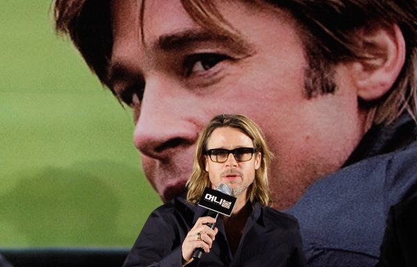 «Человек, который изменил все». Актер Брэд Питт на пресс-конференции фильма «Человек, который изменил все» в Сеуле, Южная Корея. Фото: Chung Sung-Jun/Getty Images