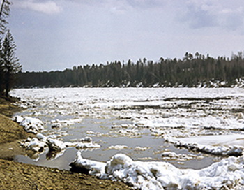 Ледоход на Печоре. Фото: Дмитрий Житенёв