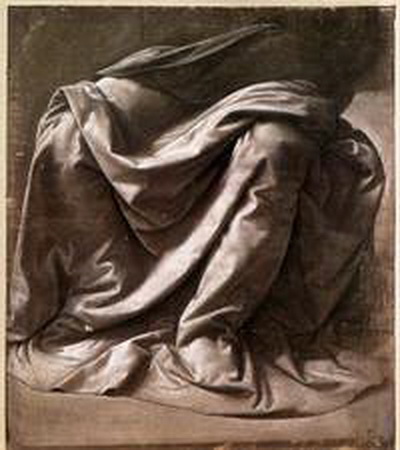 Скульптура складок одежды. «Упражнение в изображении сидящей фигуры» Леонардо да Винчи.  Фото предоставлено Art Renewal Center 