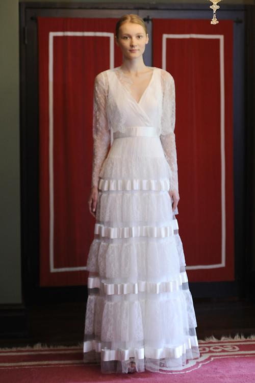 Свадебные платья Temperley 2014 представили в Нью-Йорке. Фото: Fernanda Calfat/Getty Images