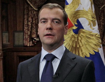 Президент России Дмитрий Медведев выступает со специальным заявлением в связи с ситуацией, которая сложилась вокруг системы ПРО в Европе. Фото РИА Новости Президент России Дмитрий Медведев выступает со специальным заявлением в связи с ситуацией, которая сложилась вокруг системы ПРО в Европе. Фото РИА Новости