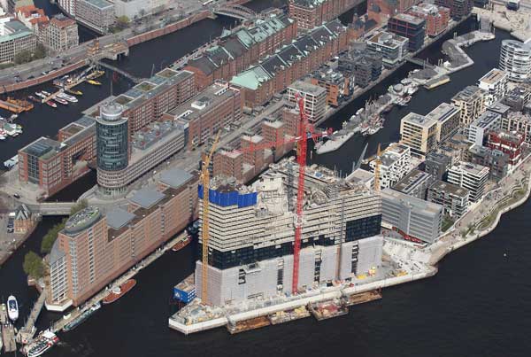 Гамбург. Строительство нового Филармонического зала. Фото: Andreas Rentz/Getty Images