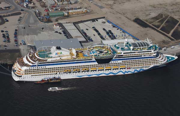 Гамбург. Круизный лайнер  AIDAblu. Фото: Andreas Rentz/Getty Images