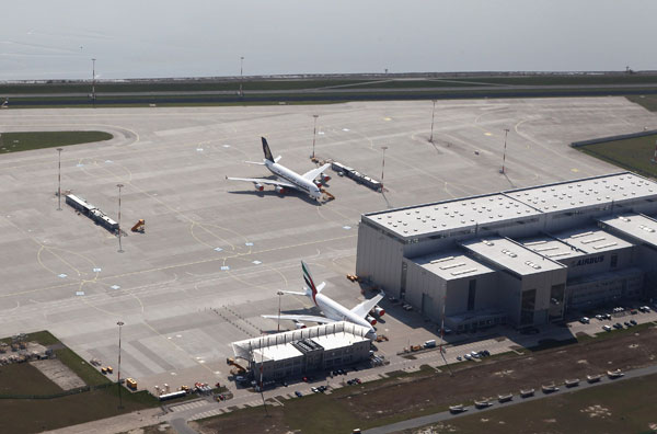 Гамбург. Завод аэробусов в пригороде Гамбурга (Finkenwerder). Фото: Andreas Rentz/Getty Images