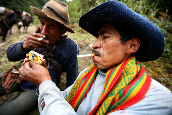 Местные жители в Андах (Перу). Фото: Brendon Thorne/Getty Images
