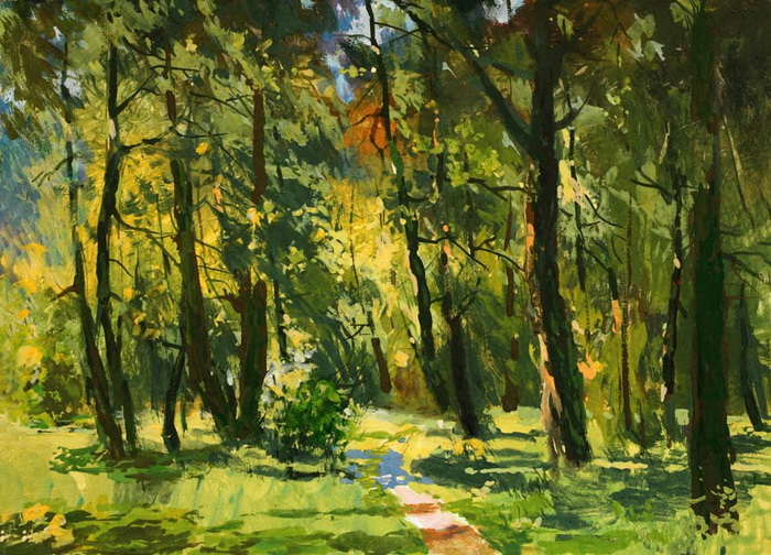 Солнечные блики. Художник Давид Пилко