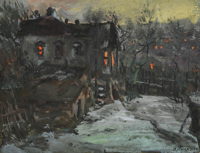 Окраина Киева. Художник Давид Пилко