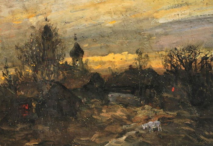 Сумерки. Художник Давид Пилко
