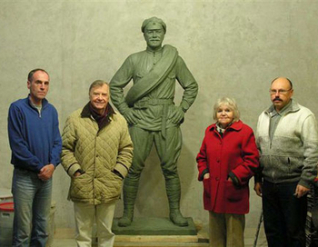 Памятник товарищу Сухову открыт в Самаре. Фото:  tvsamara.ru