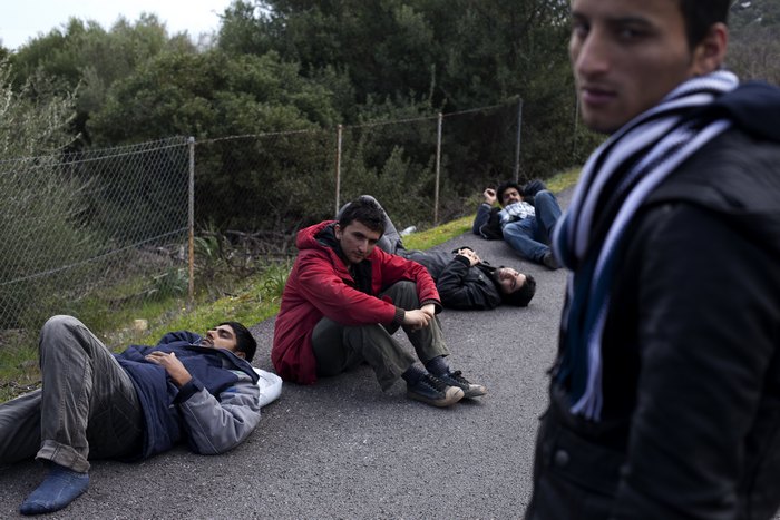 Нелегальные мигранты. Фото: Giorgos Moutafis/AFP/Getty Images