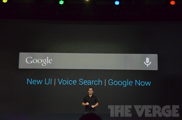 Улучшенная система поиска в Android 4.1 Jelly Bean. Фото: THEVERGE.COM