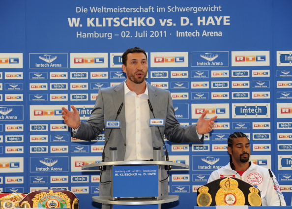 Владимир Кличко и Дэвид Хэй. Фоторепортаж с пресс-конференции. Фото: Stuart Franklin/Bongarts/Getty Images 