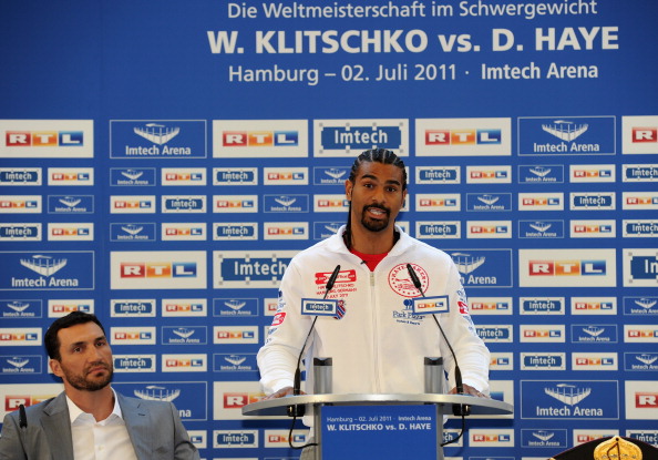 Владимир Кличко и Дэвид Хэй. Фоторепортаж с пресс-конференции. Фото: Stuart Franklin/Bongarts/Getty Images 