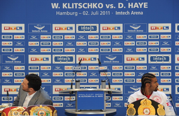 Владимир Кличко и Дэвид Хэй. Фоторепортаж с пресс-конференции. Фото: Stuart Franklin/Bongarts/Getty Images 