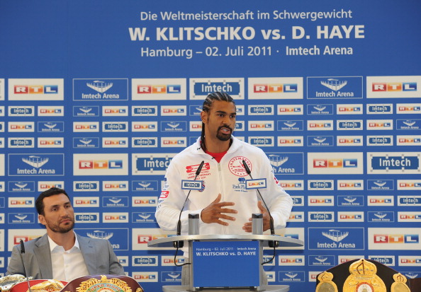 Владимир Кличко и Дэвид Хэй. Фоторепортаж с пресс-конференции. Фото: Stuart Franklin/Bongarts/Getty Images 