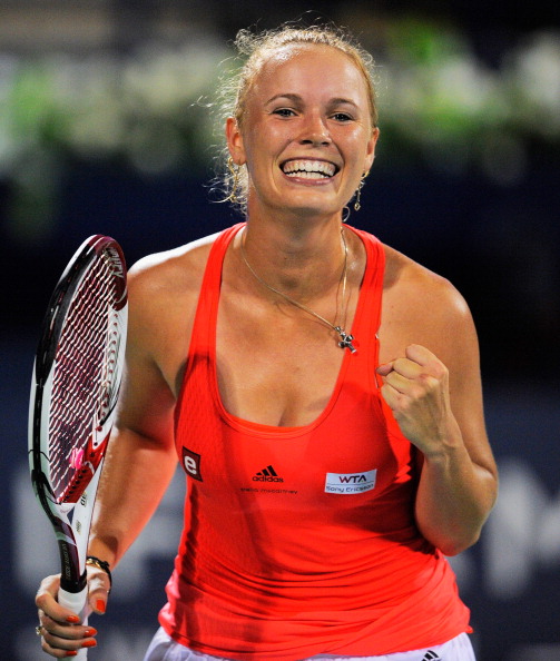Каролин Возняцки выиграла у Светланы Кузнецовой финальный матч WTA. Фото: Michael Regan/KARIM SAHIB/AFP/Getty Images