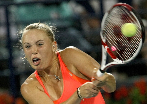 Каролин Возняцки выиграла у Светланы Кузнецовой финальный матч WTA. Фото: Michael Regan/KARIM SAHIB/AFP/Getty Images