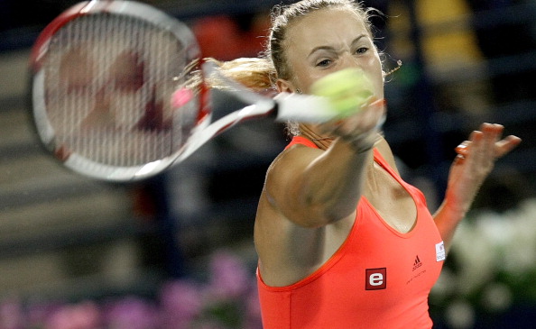 Каролин Возняцки выиграла у Светланы Кузнецовой финальный матч WTA. Фото: Michael Regan/KARIM SAHIB/AFP/Getty Images