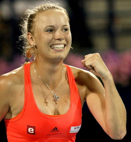 Каролин Возняцки выиграла у Светланы Кузнецовой финальный матч WTA. Фото: Michael Regan/KARIM SAHIB/AFP/Getty Images