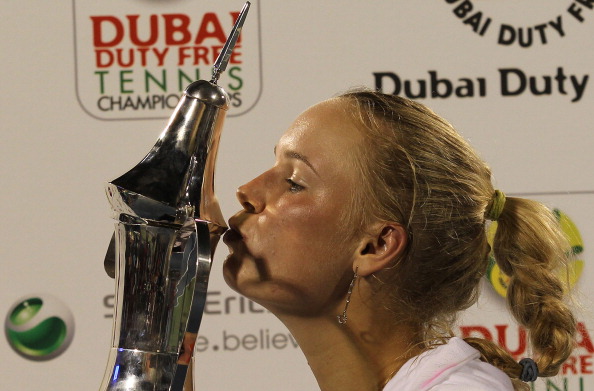 Каролин Возняцки выиграла у Светланы Кузнецовой финальный матч WTA. Фото: Michael Regan/KARIM SAHIB/AFP/Getty Images