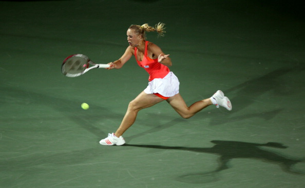 Каролин Возняцки выиграла у Светланы Кузнецовой финальный матч WTA. Фото: Michael Regan/KARIM SAHIB/AFP/Getty Images