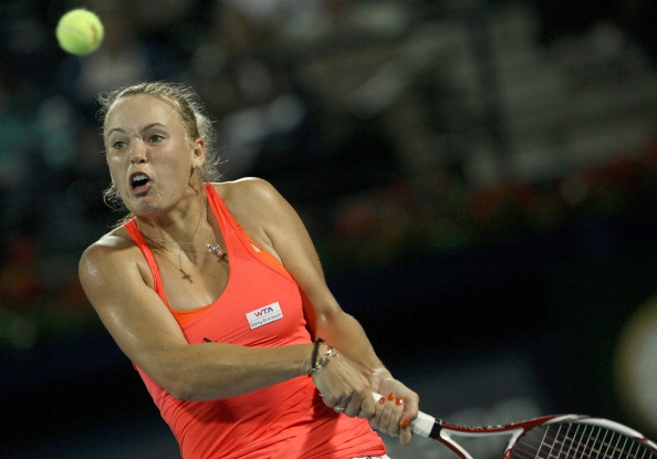 Каролин Возняцки выиграла у Светланы Кузнецовой финальный матч WTA. Фото: Michael Regan/KARIM SAHIB/AFP/Getty Images