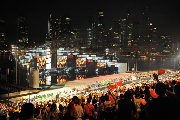 Церемония открытия первых Юношеских Олимпийских игр в Сингапуре. Фоторепортаж. Фото: Mark DADSWELL, ROSLAN RAHMAN/Getty Images