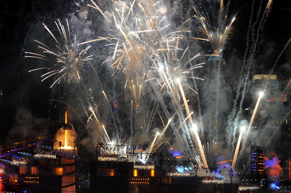 Церемония открытия первых Юношеских Олимпийских игр в Сингапуре. Фоторепортаж. Фото: Mark DADSWELL, ROSLAN RAHMAN/Getty Images