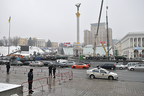 В Киеве демонтирован палаточный городок предпринимателей, протестующих против нового Налогового кодекса. Фото: Владимир Бородин/The Epoch Times Украина