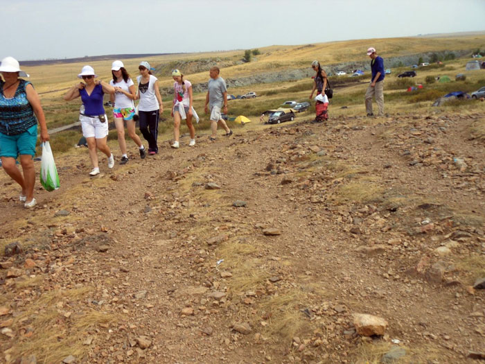 Посетители Аркаима. Фото: Игорь Андреев/Великая Эпоха (The Epoch Times)