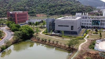 Лаборатория P4 в Уханьском институте вирусологии, Ухань, провинция Хубэй, 17 апреля 2020 года  (аэрофотоснимок). HECTOR RETAMAL/AFP via Getty Images